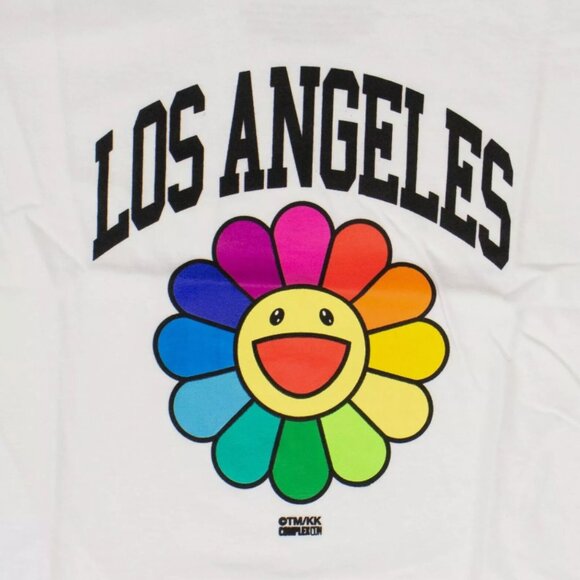 Takashi Murakami X Complexcon Youth White Los Angeles Flower T-Shirt- Small - Picture 2 of 4